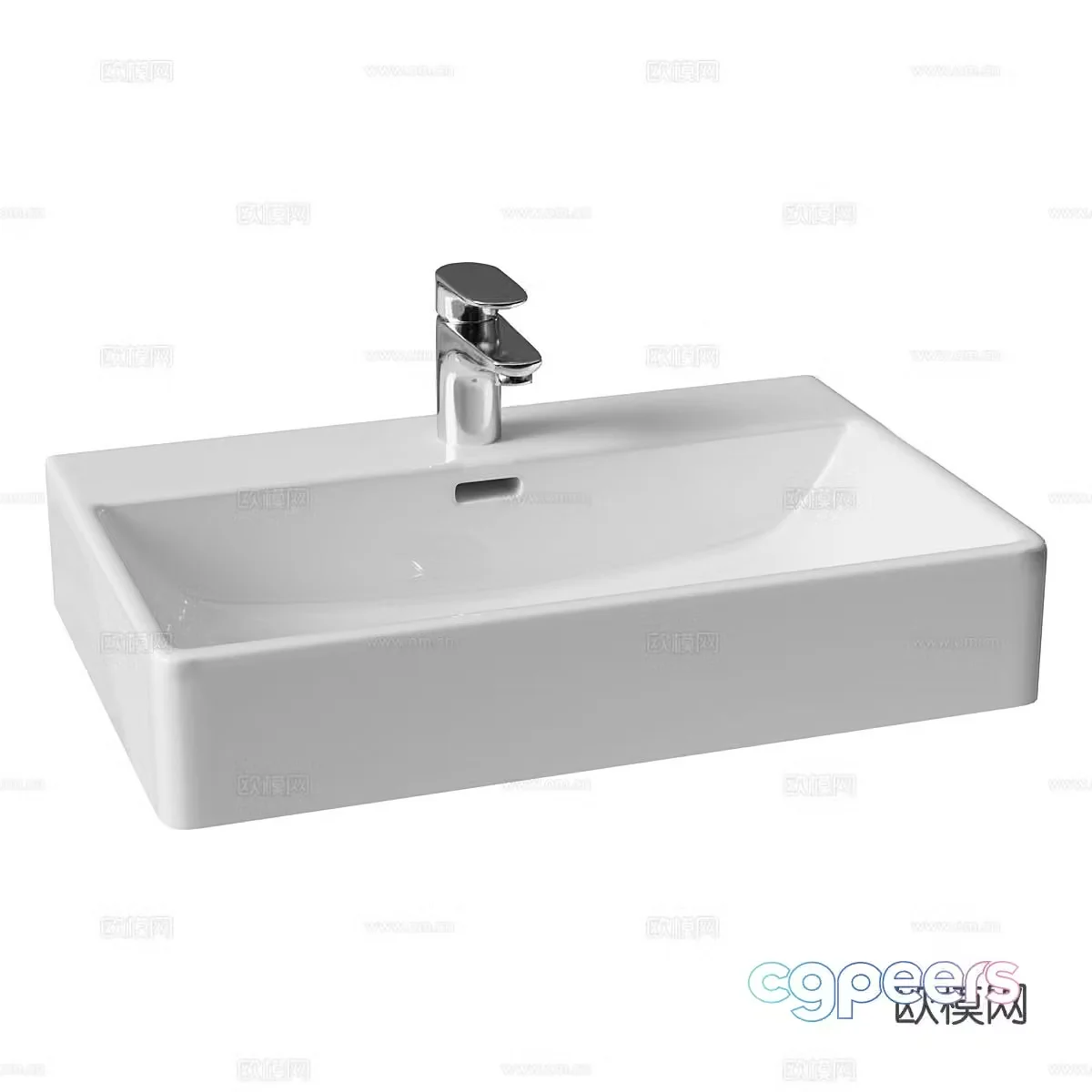 Modern ceramic washbasin washbasin 3d model