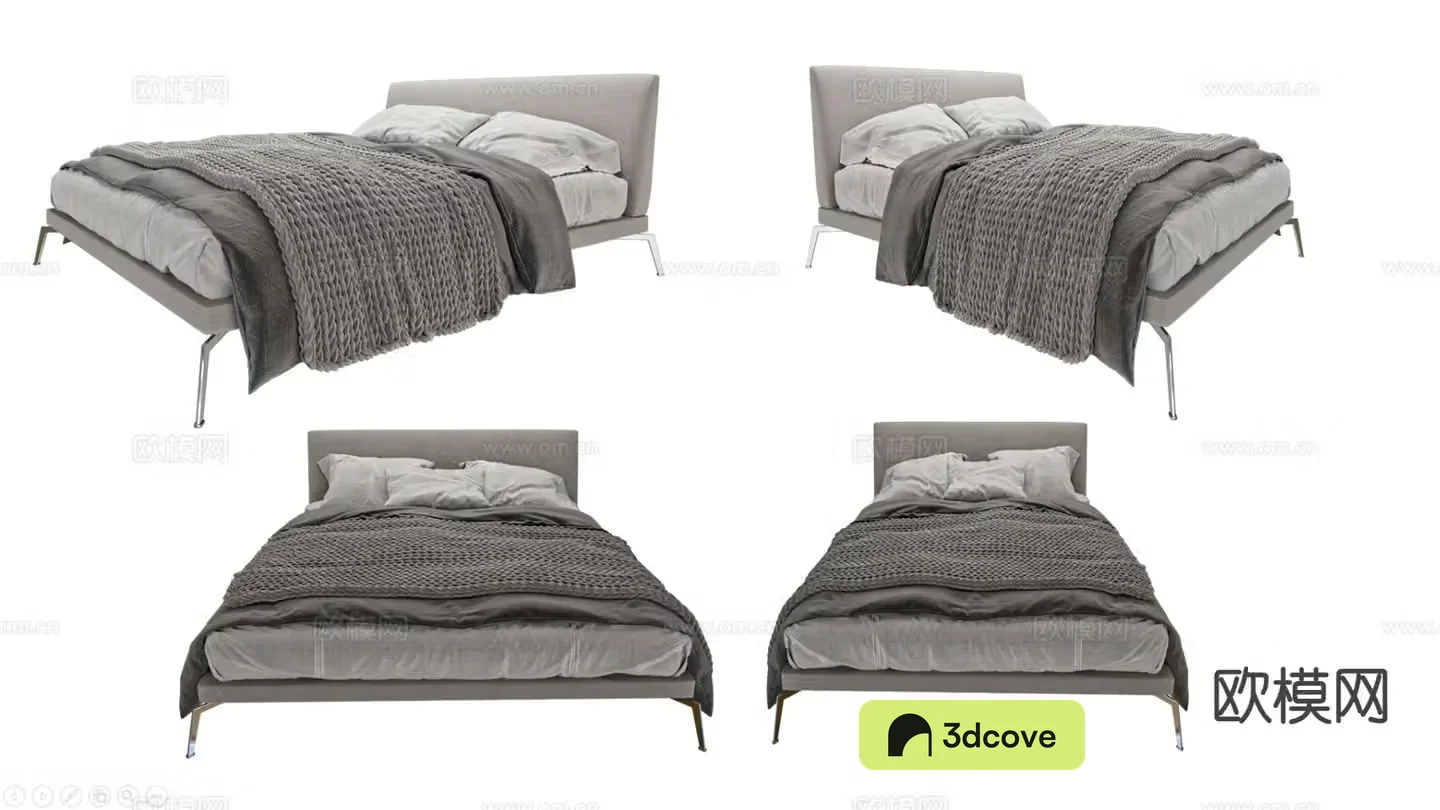 Modern double bed