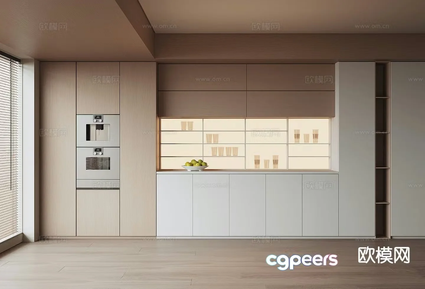 Modern wine cabinet sideboard 3d model