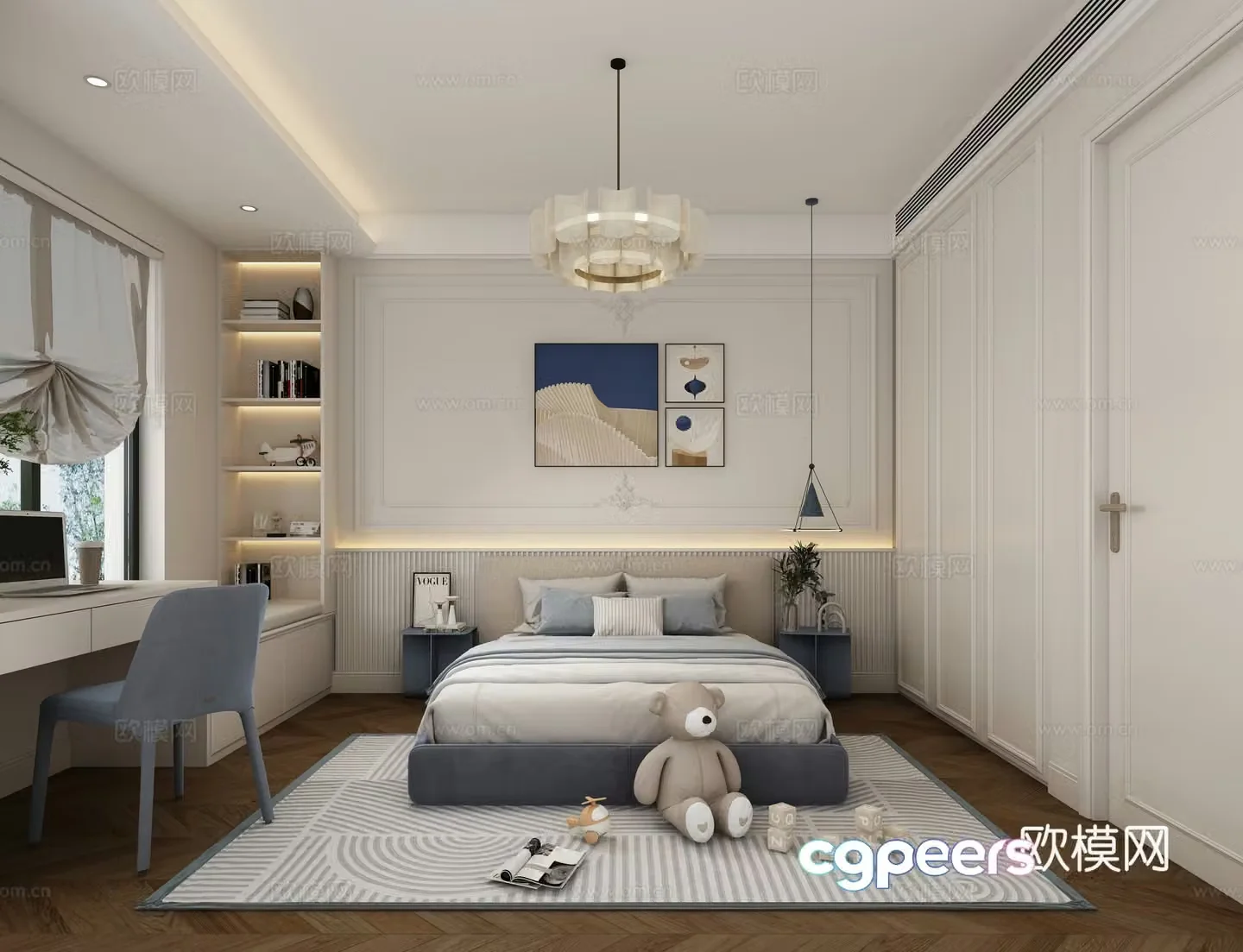 Modern children’s room 3d model