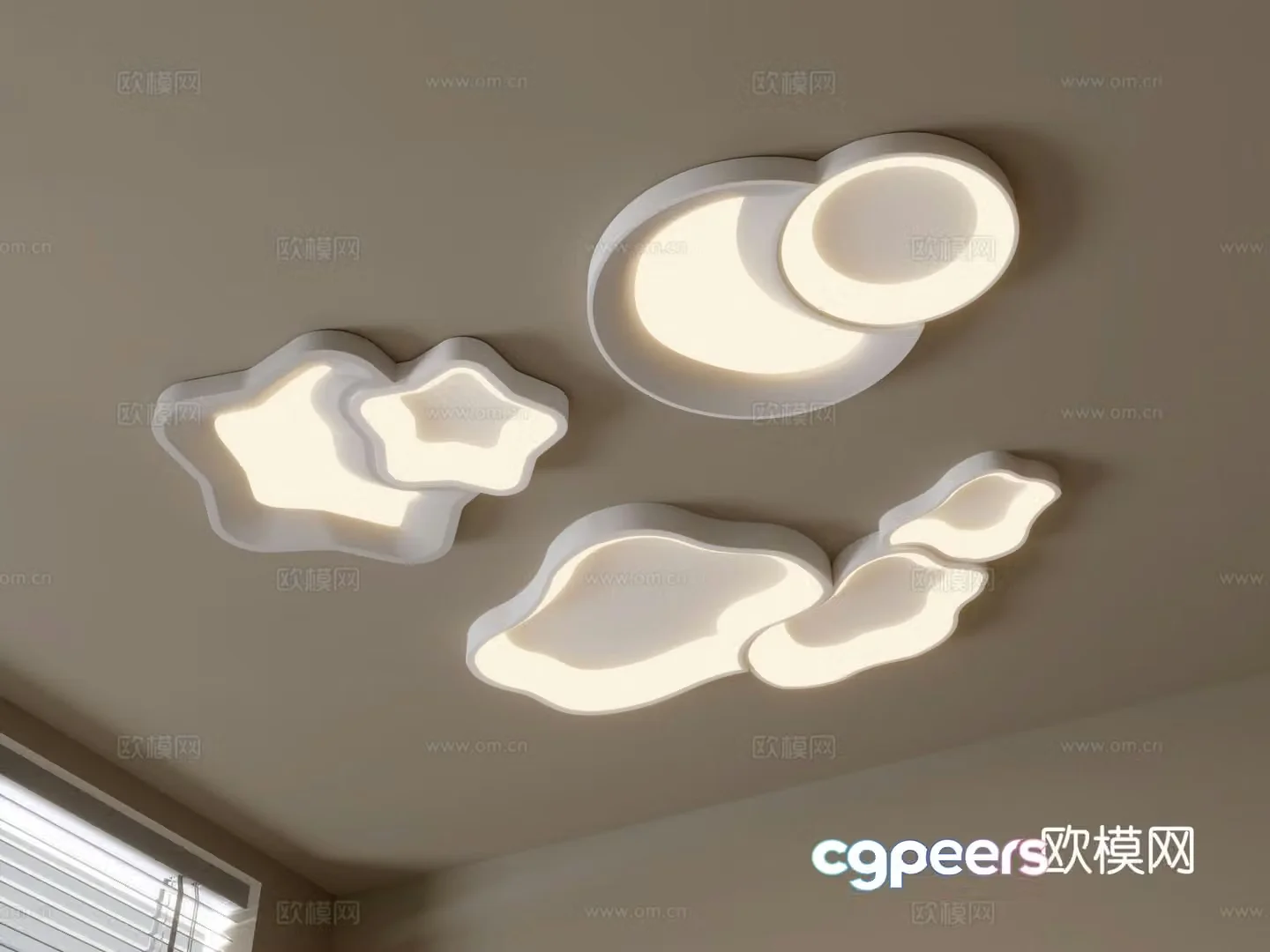 Modern ceiling lamp 3d model