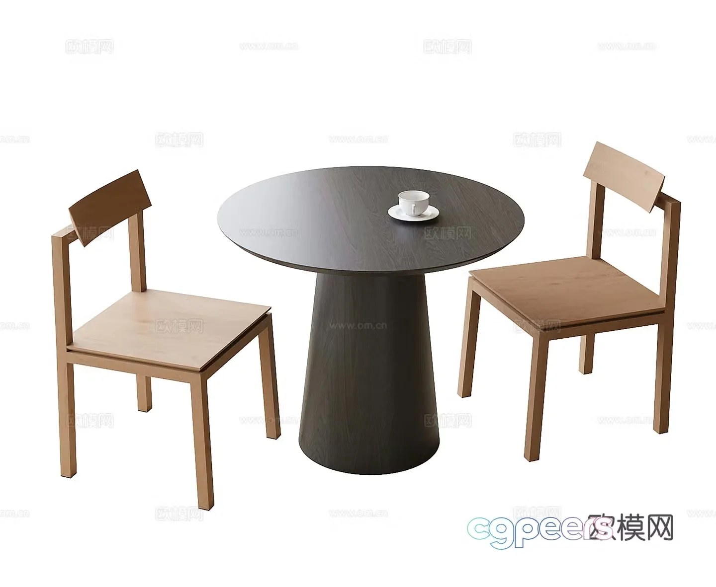 Modern coffee table and chairs negotiation table and chairs leisure table and chair 3d model