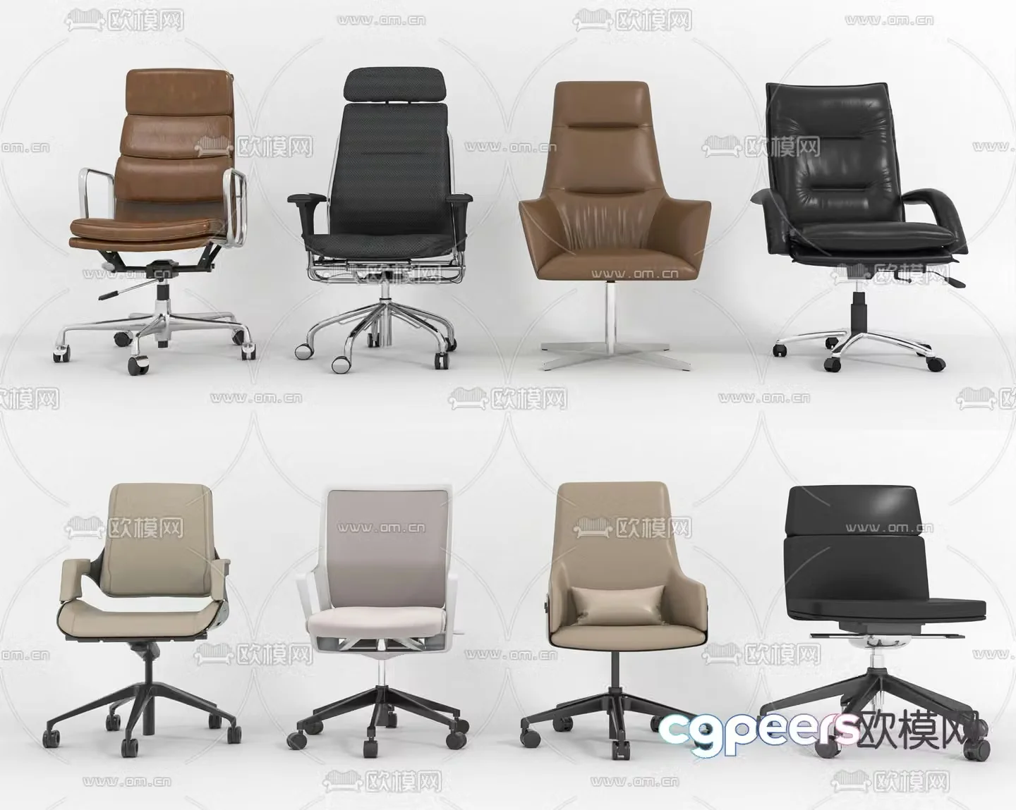 Office chair executive chair staff chair boss chair 3d model