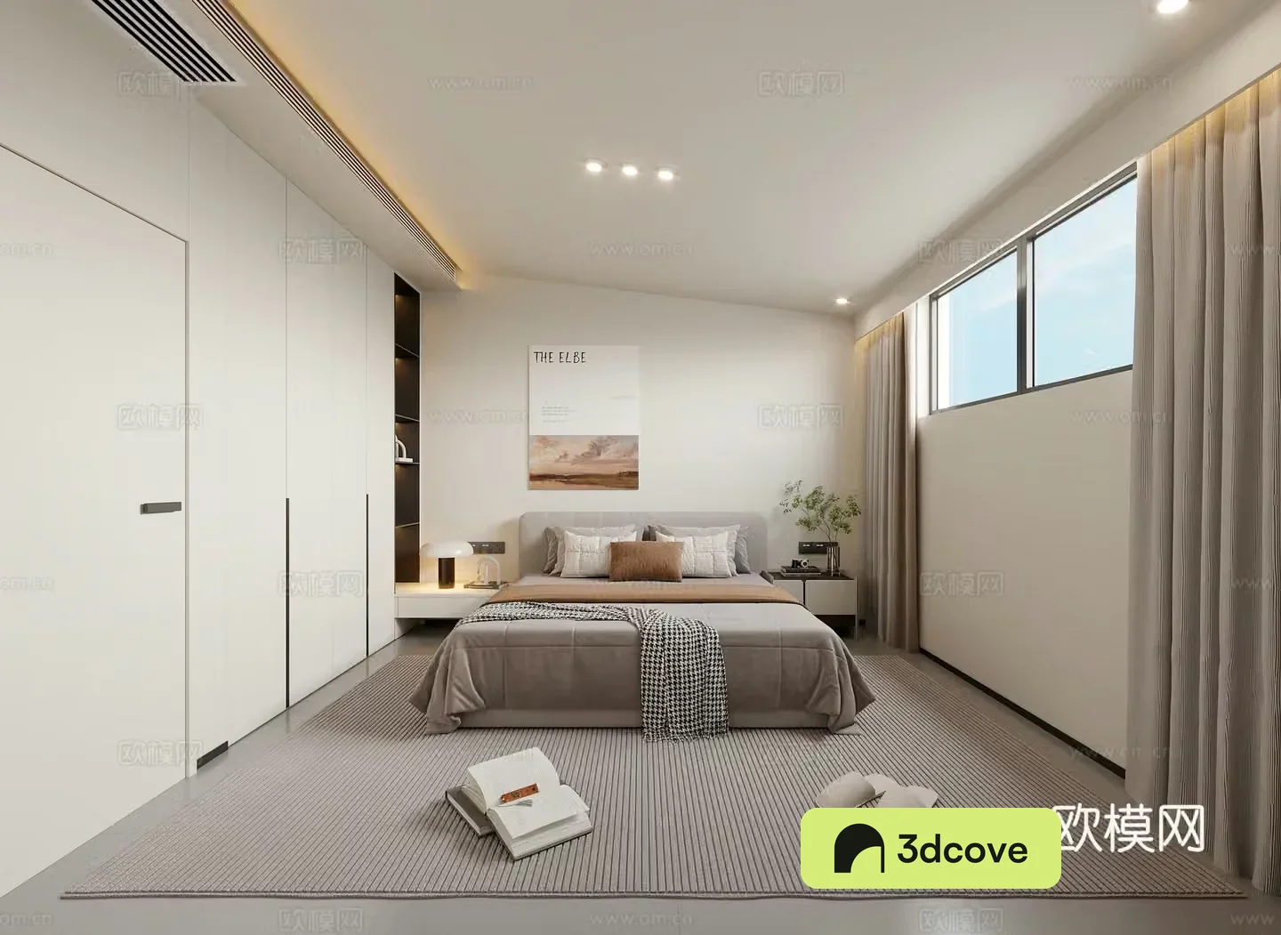 Modern slanted ceiling bedroom master bedroom parents and elder room