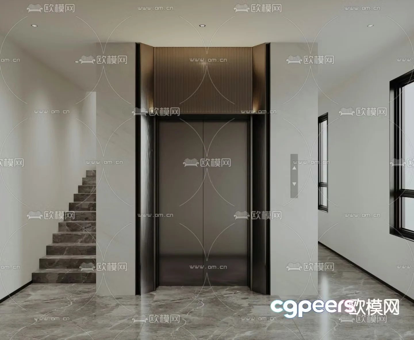 Villa elevator 3d model