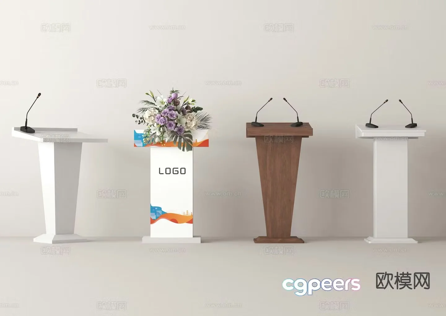 Podium podium podium hosting podium award podium 3D model