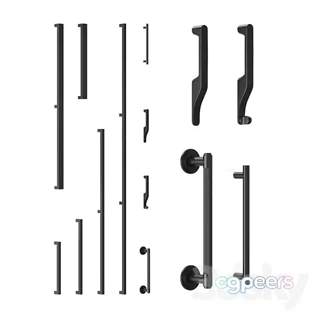 3ds Max Free – PROFILDOORS Door Handle Set 4