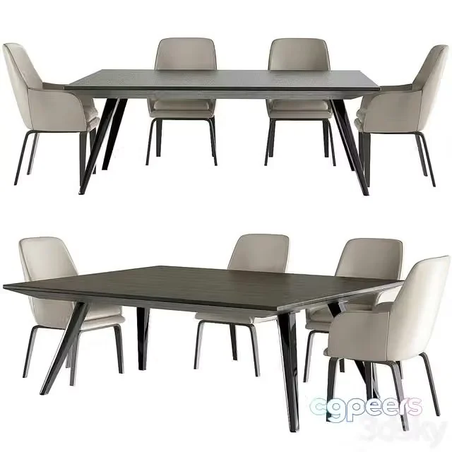 3ds Max Free – Tavolo Evans Minotti