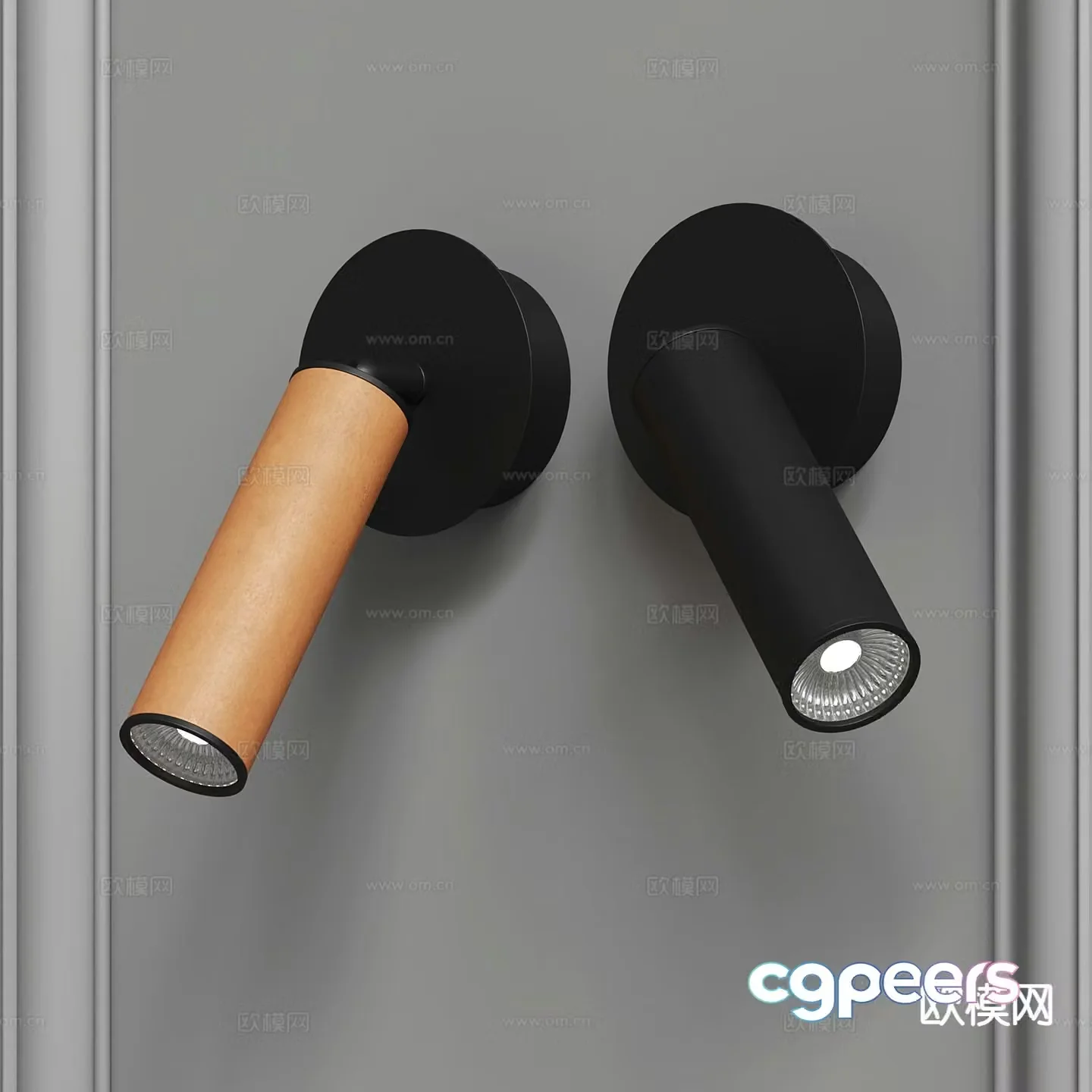 Modern wall light metal wall light 3d model