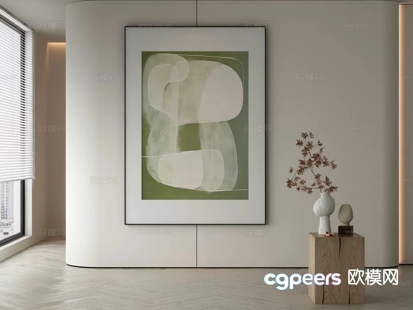Decorative painting texture painting hanging painting 3d model
