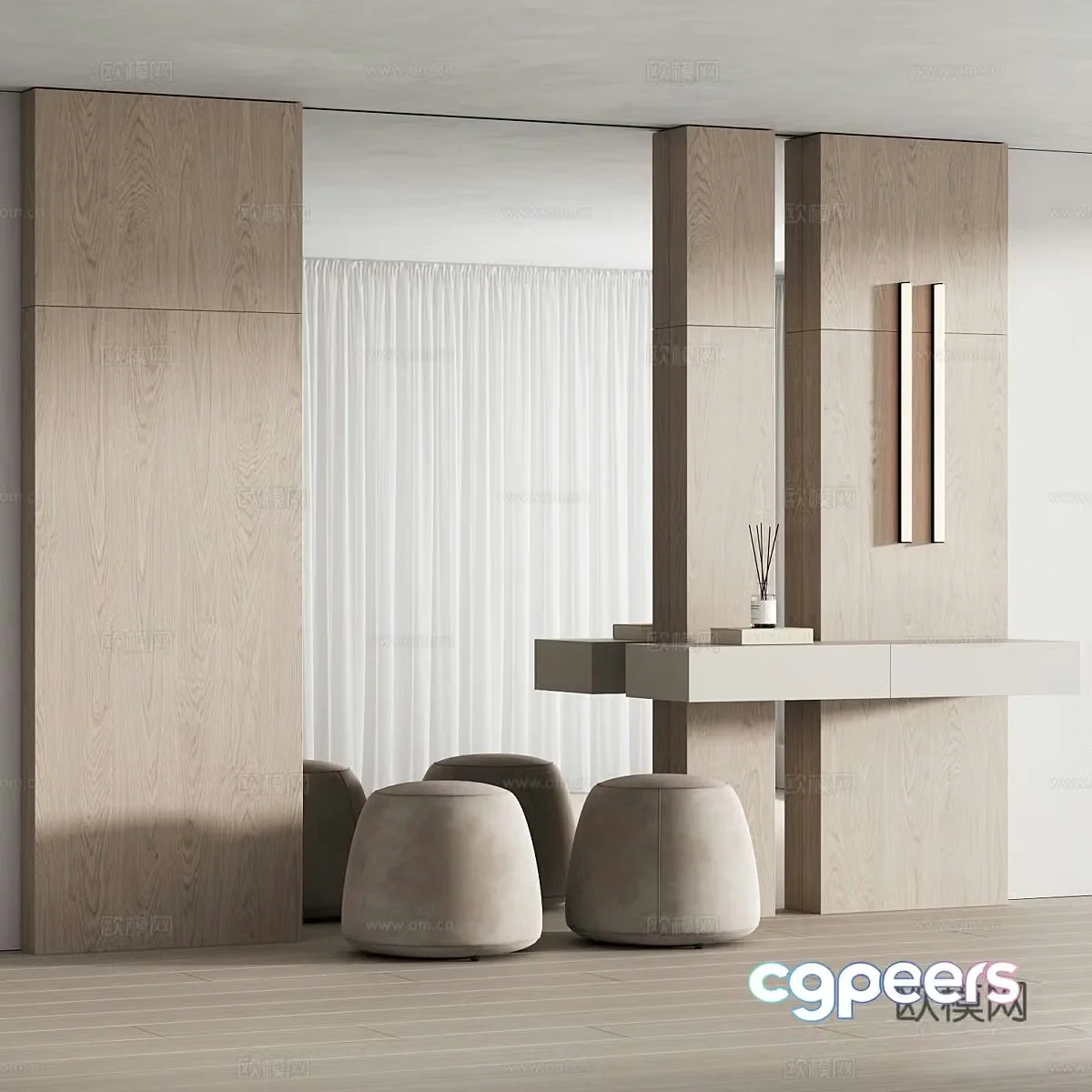 Decorative cabinet 3d model