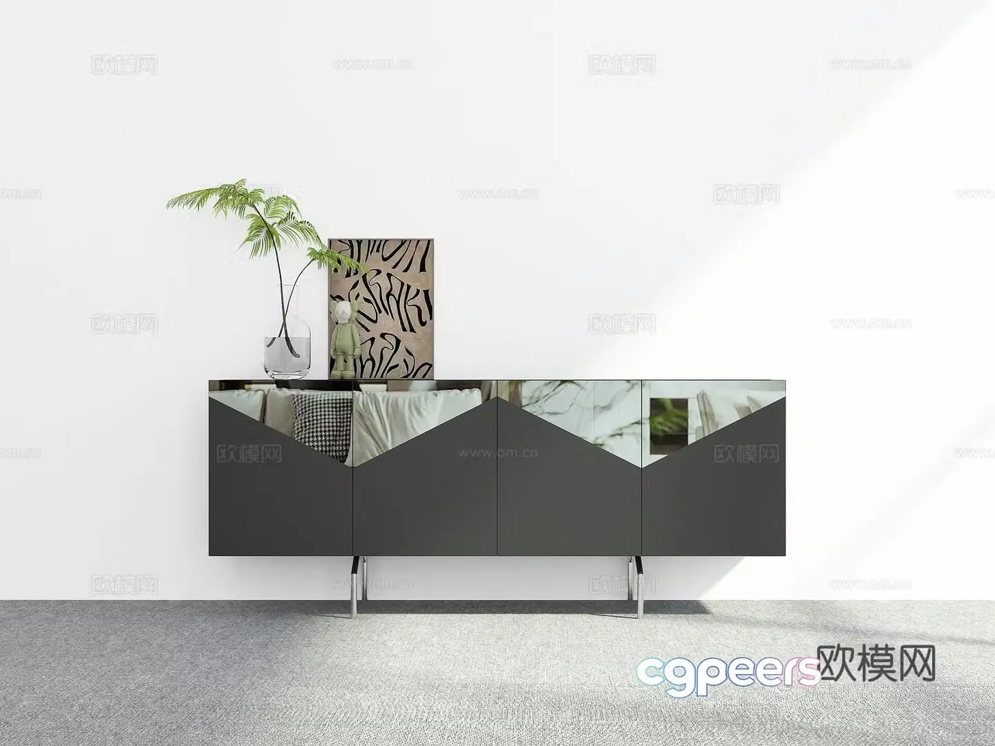 Modern sideboard 3D model