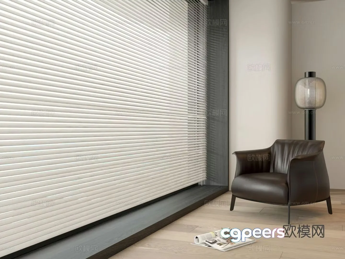 Modern Venetian Blinds 3d model