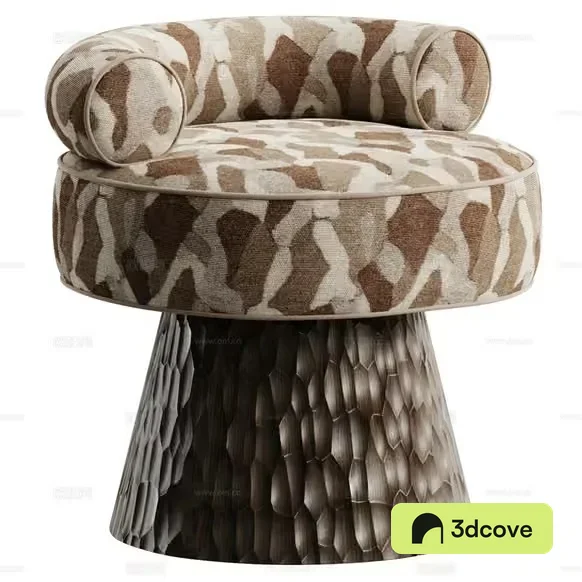 Modern Abstract Patterned Chair
