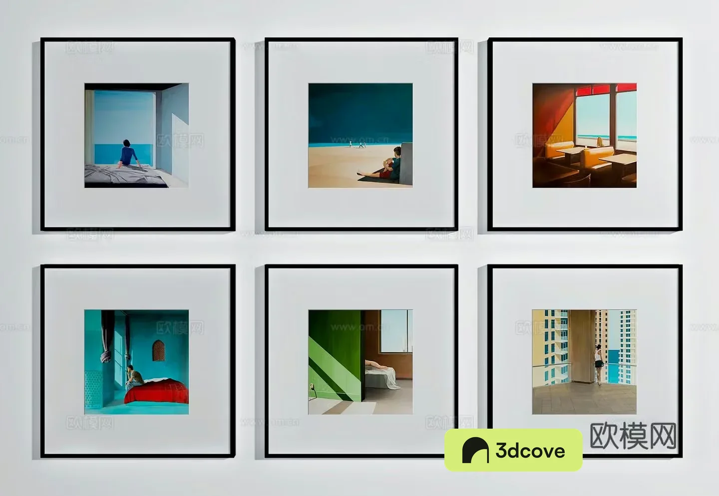 Modern decorative paintings Combination hanging paintings Comic hanging paintings