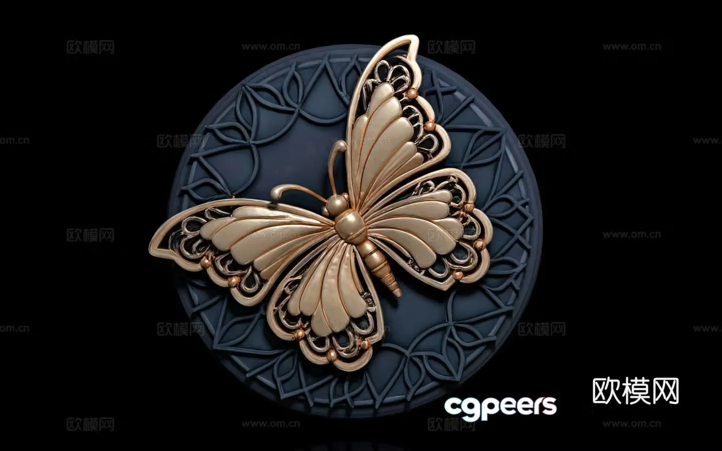 Butterfly relief decoration ornament sculpture engraving artistic creativity sculpture ornament wall ornament beauty 3d model