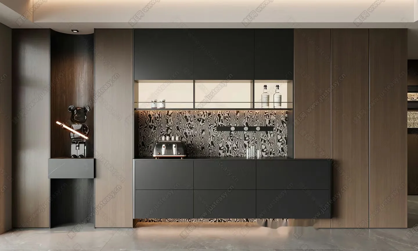 Modern Kitchen Area 3D Model – 4926 – VRAY Render