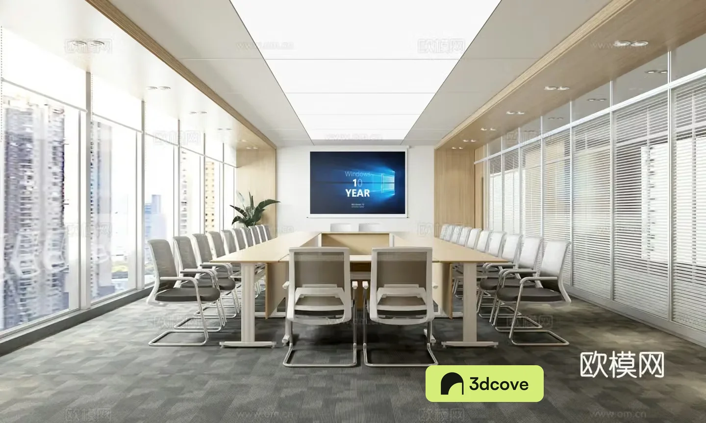 Modern multifunctional conference room training room study room