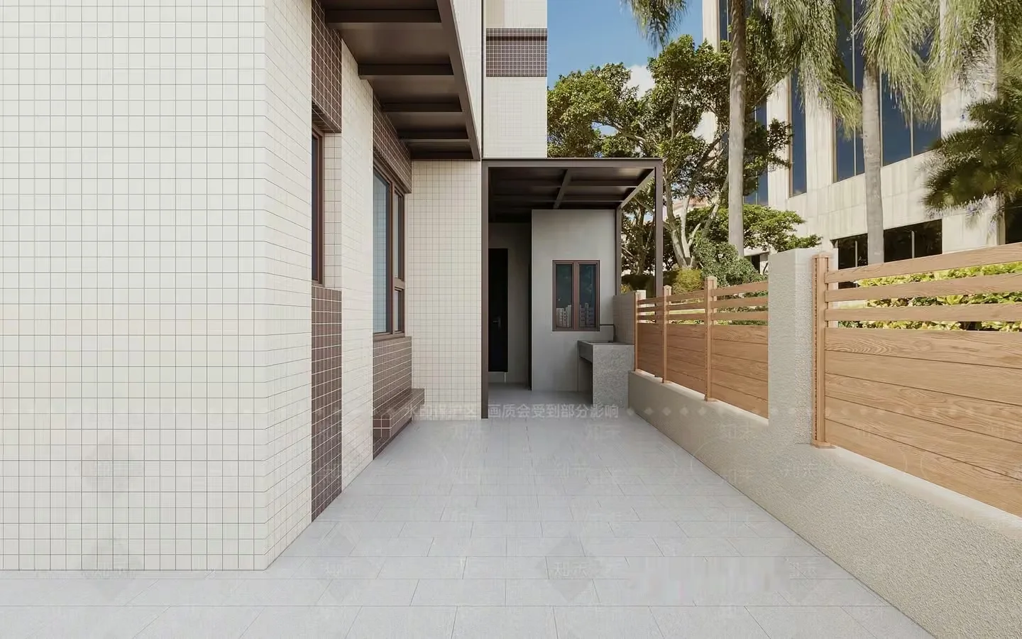 A Modern Outdoor Patio 3D Model – 5460 – VRAY Render