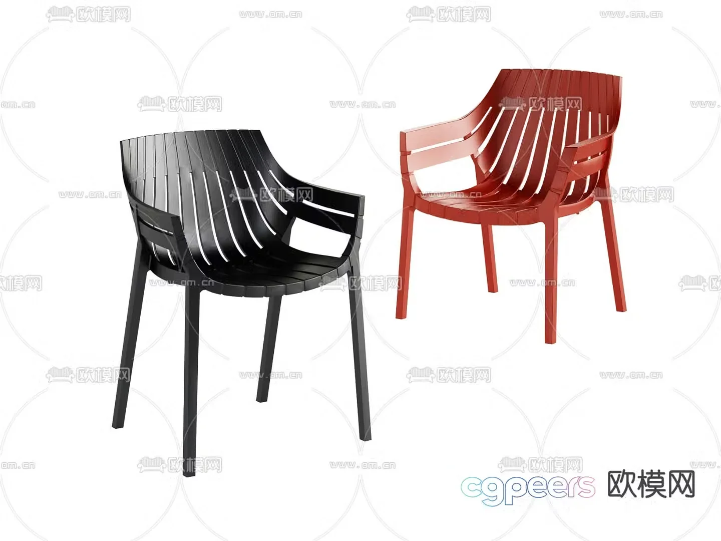 Modern chair leisure chair 3d model