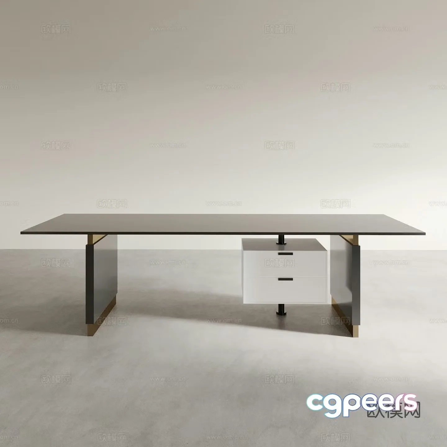 Modern desk 3d model