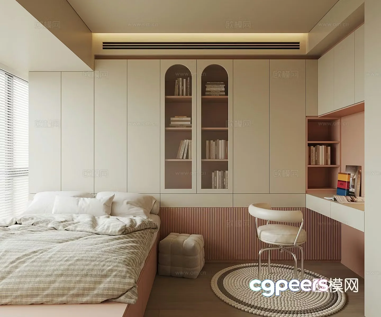 Modern tatami bedroom 3d model