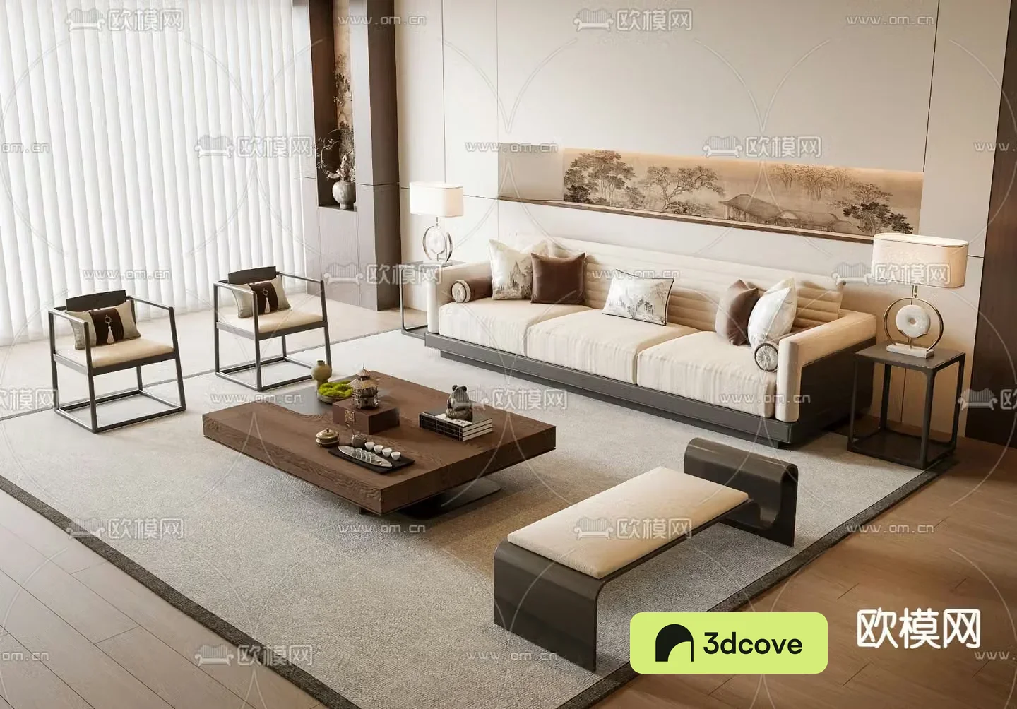 New Chinese style modular sofa