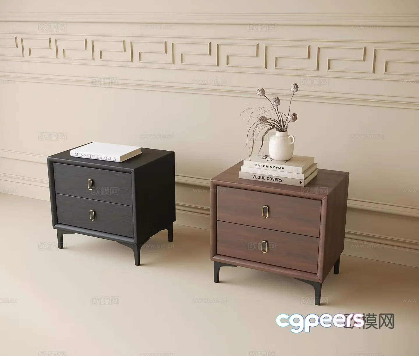 Modern night table 3d model