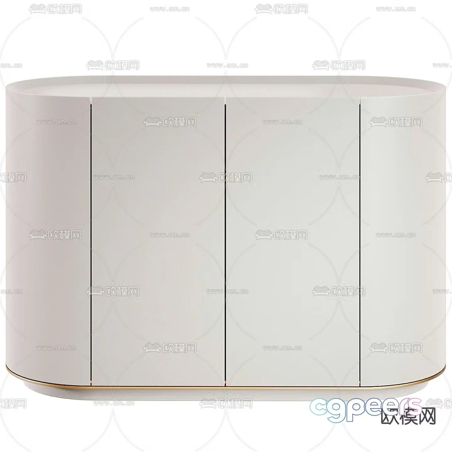 Bedside table side cabinet 3d model