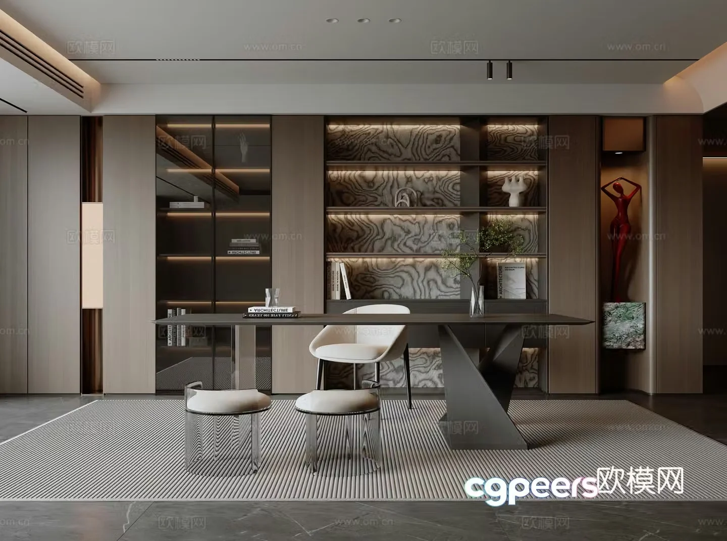 Modern Italian study 3D model