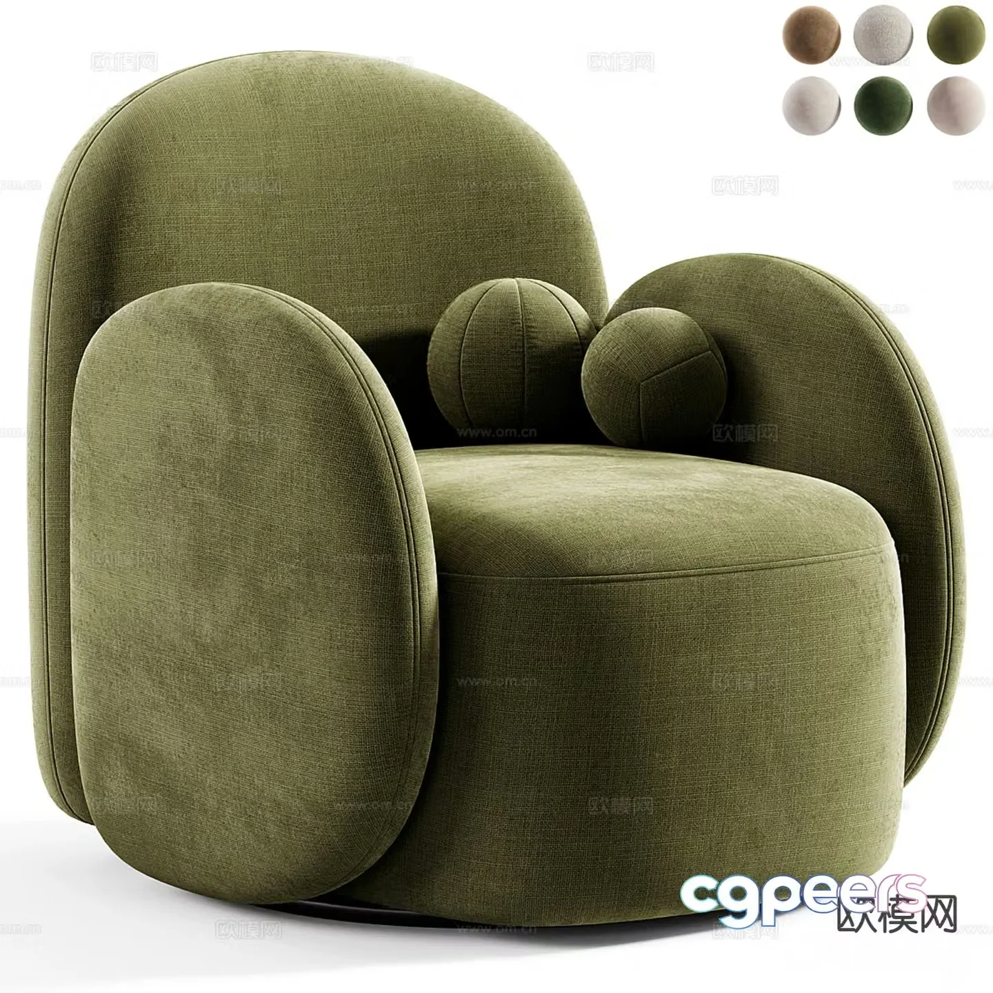 Divan.ru single sofa 3d model