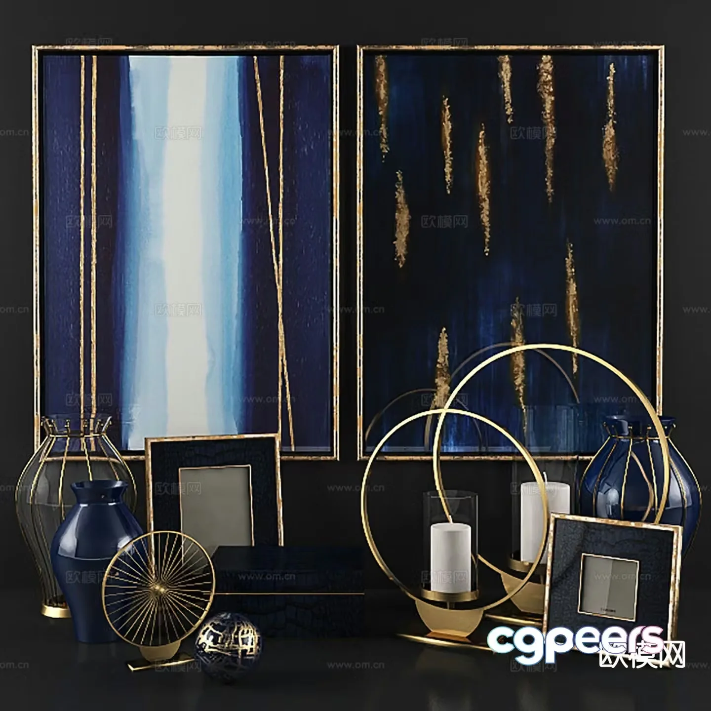 Light luxury decorations desktop decorations handicrafts 3D models