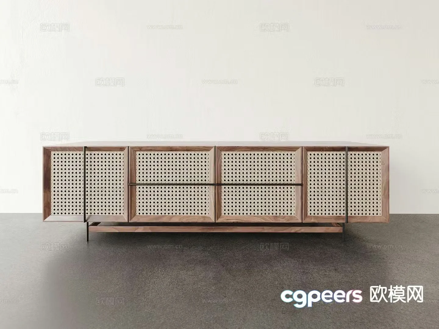 Wabi-sabi TV cabinet 3d model