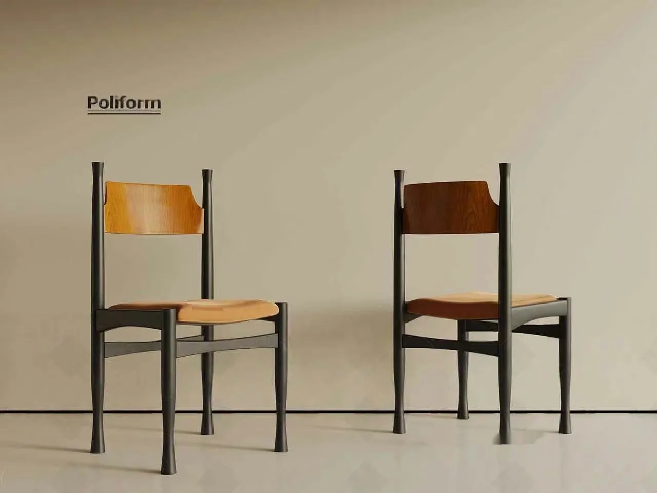 Modern Wooden Chairs 3D Model – 18160 – VRAY Render