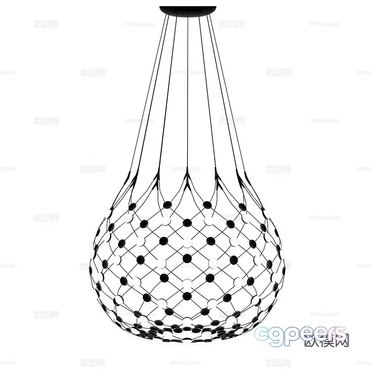 Creative chandelier art chandelier 3d model