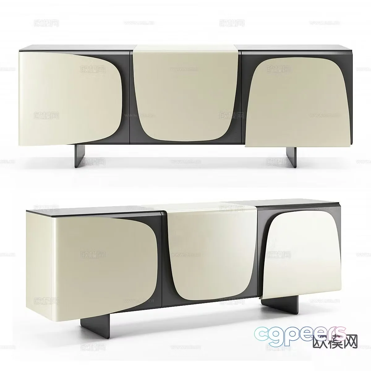 Modern TV cabinet 3d model