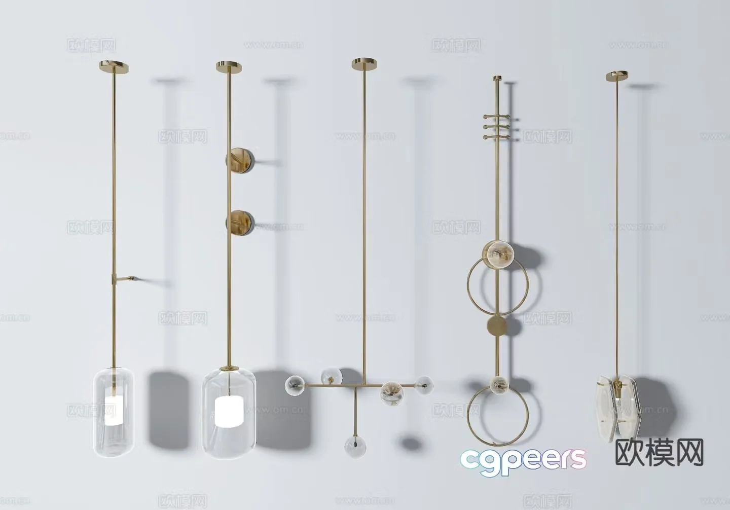Light luxury wall lamp 3D model