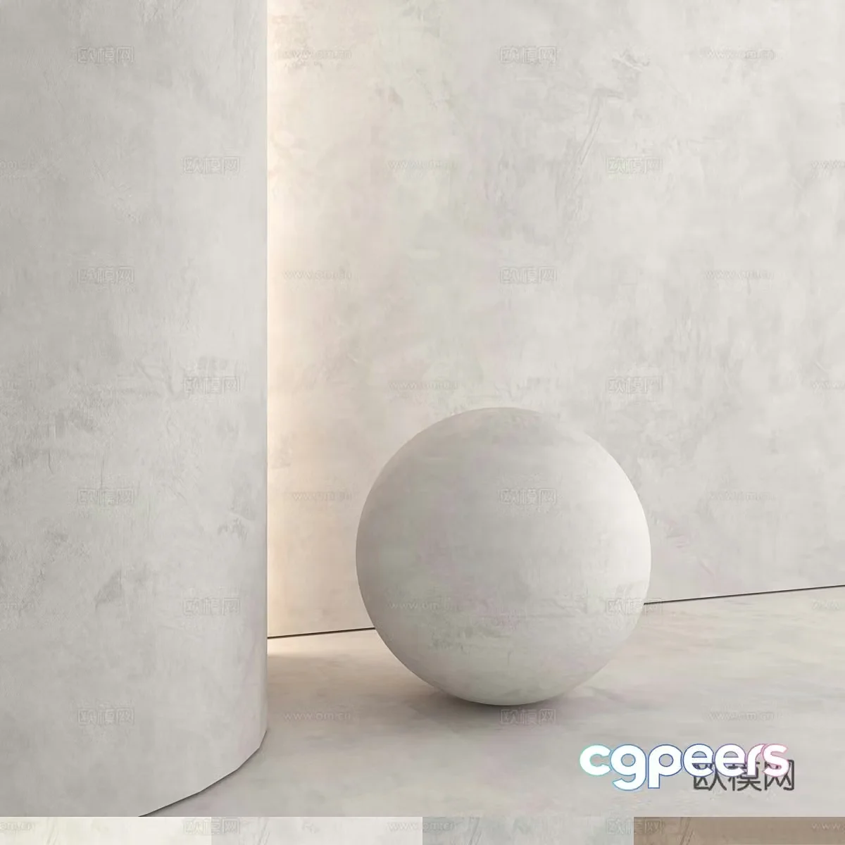 Modern Wasabi Paint Art Paint Micro Cement 3D Model