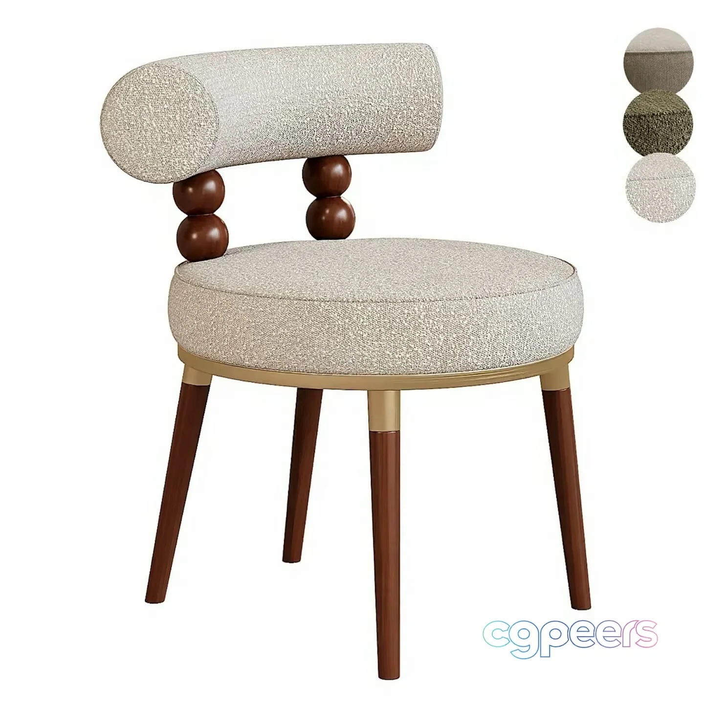 Modern Round Chair 3D Model – 21331 – CORONA Render