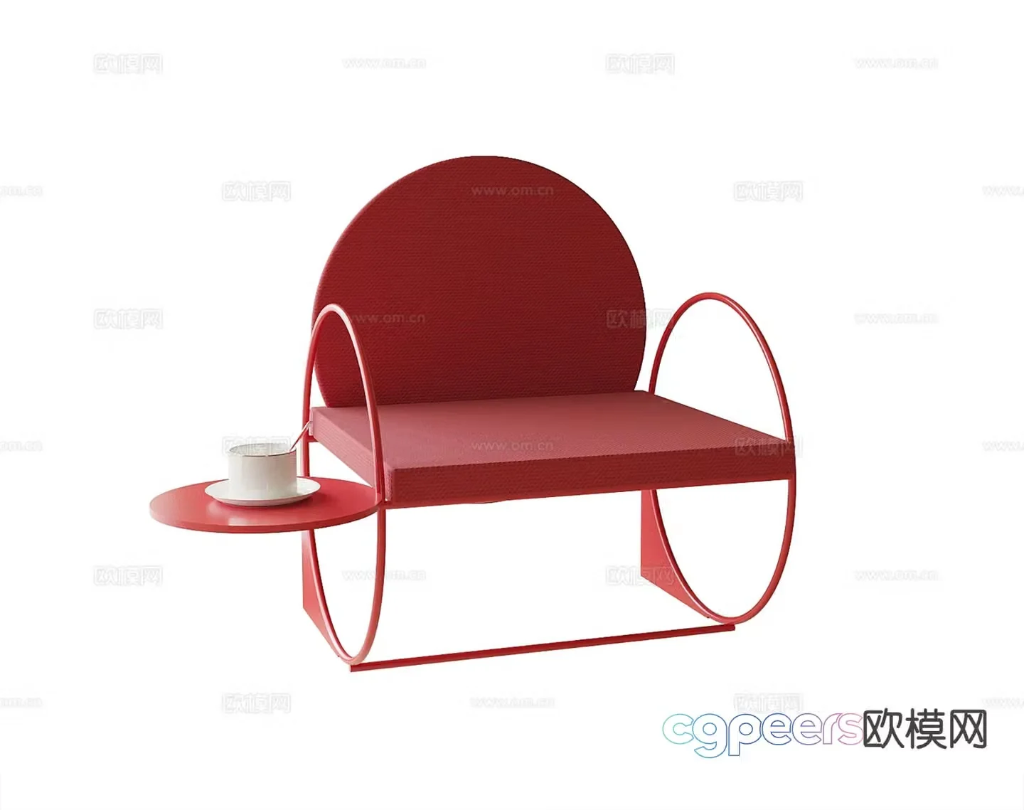 Modern leisure chair single chair chair 3d model