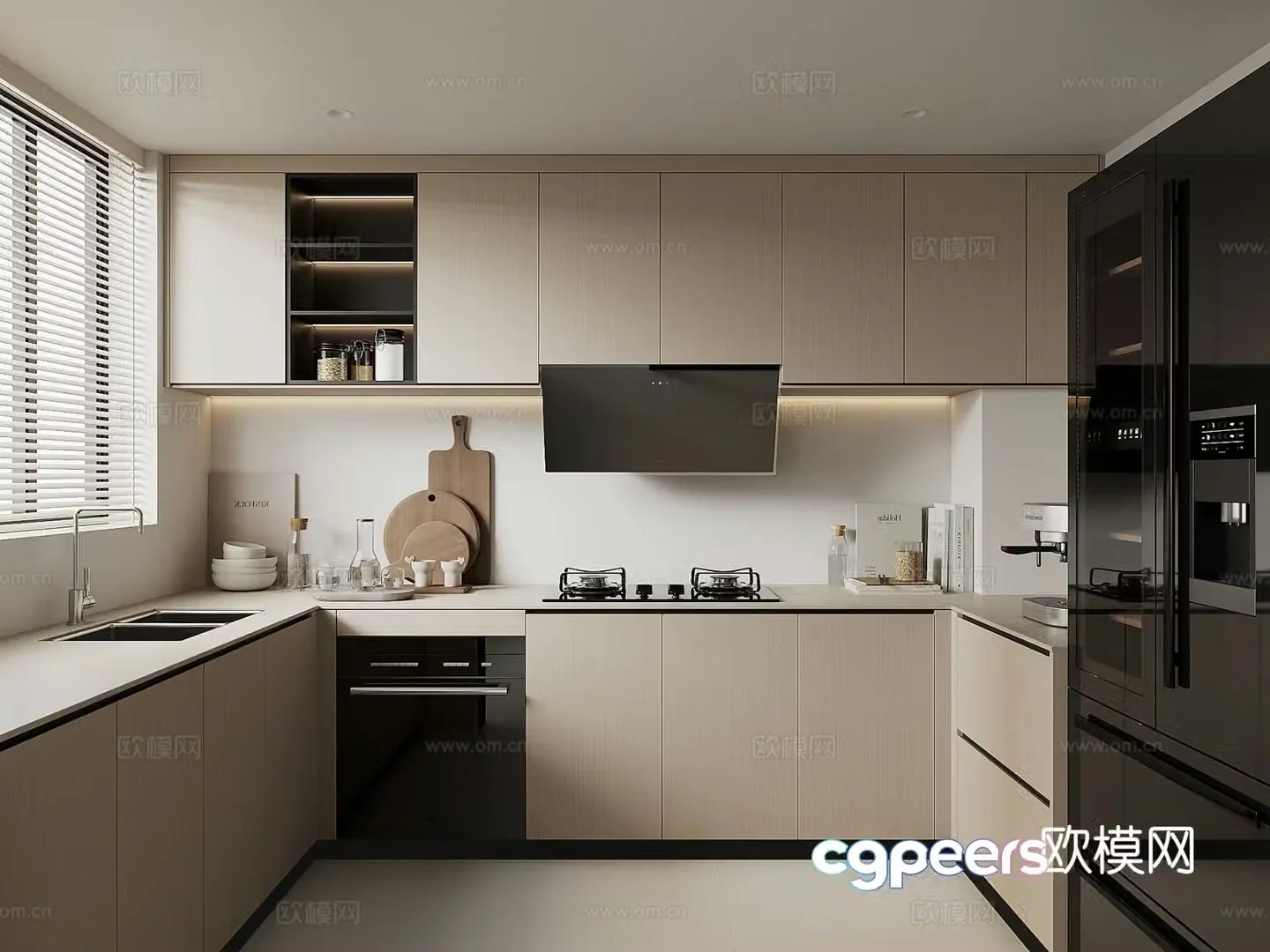 Modern kitchen 3d model