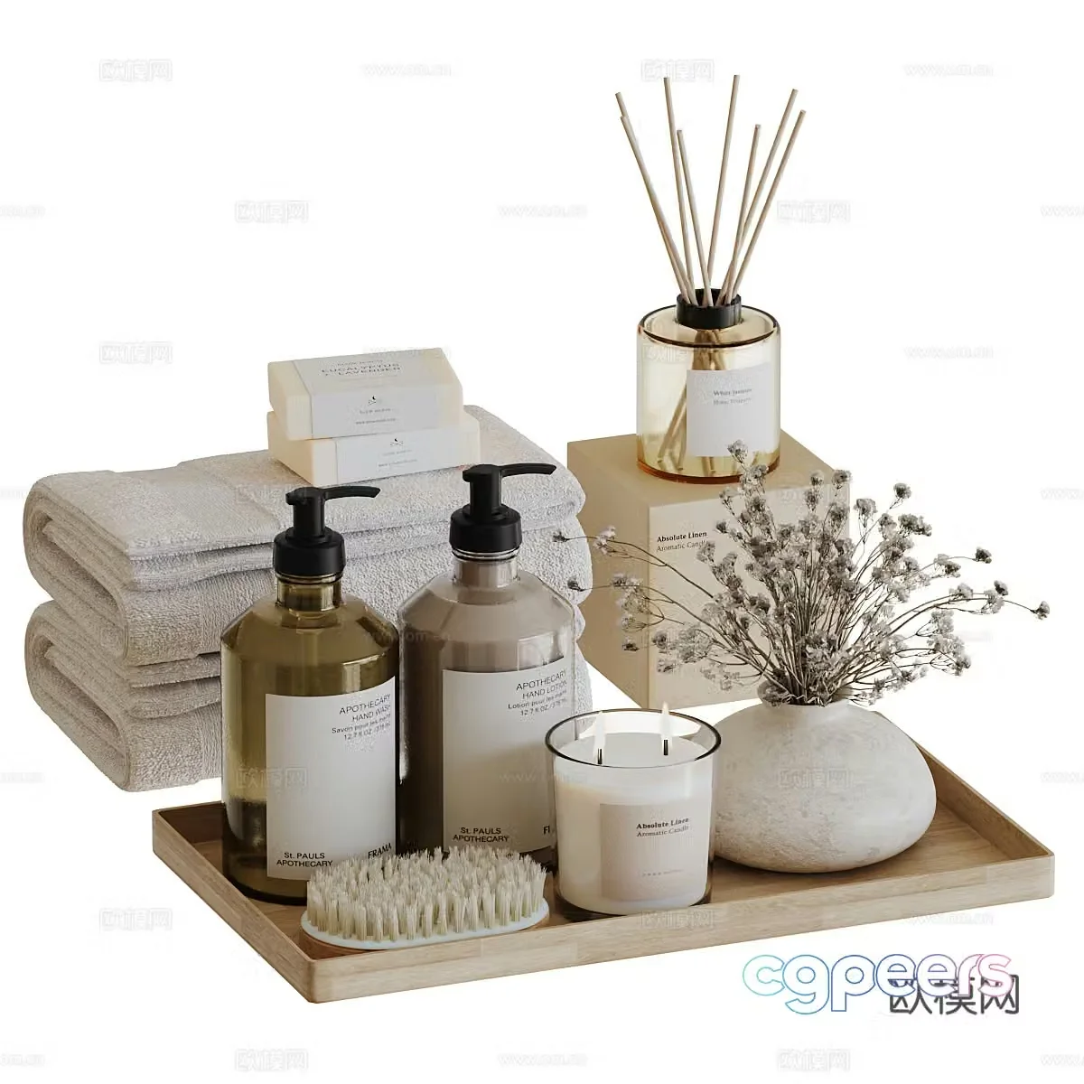 Toiletries Toiletries 3d model