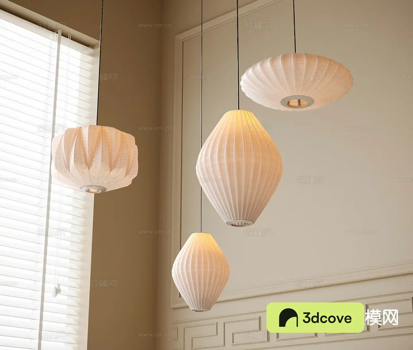 Cream style chandelier bedside chandelier