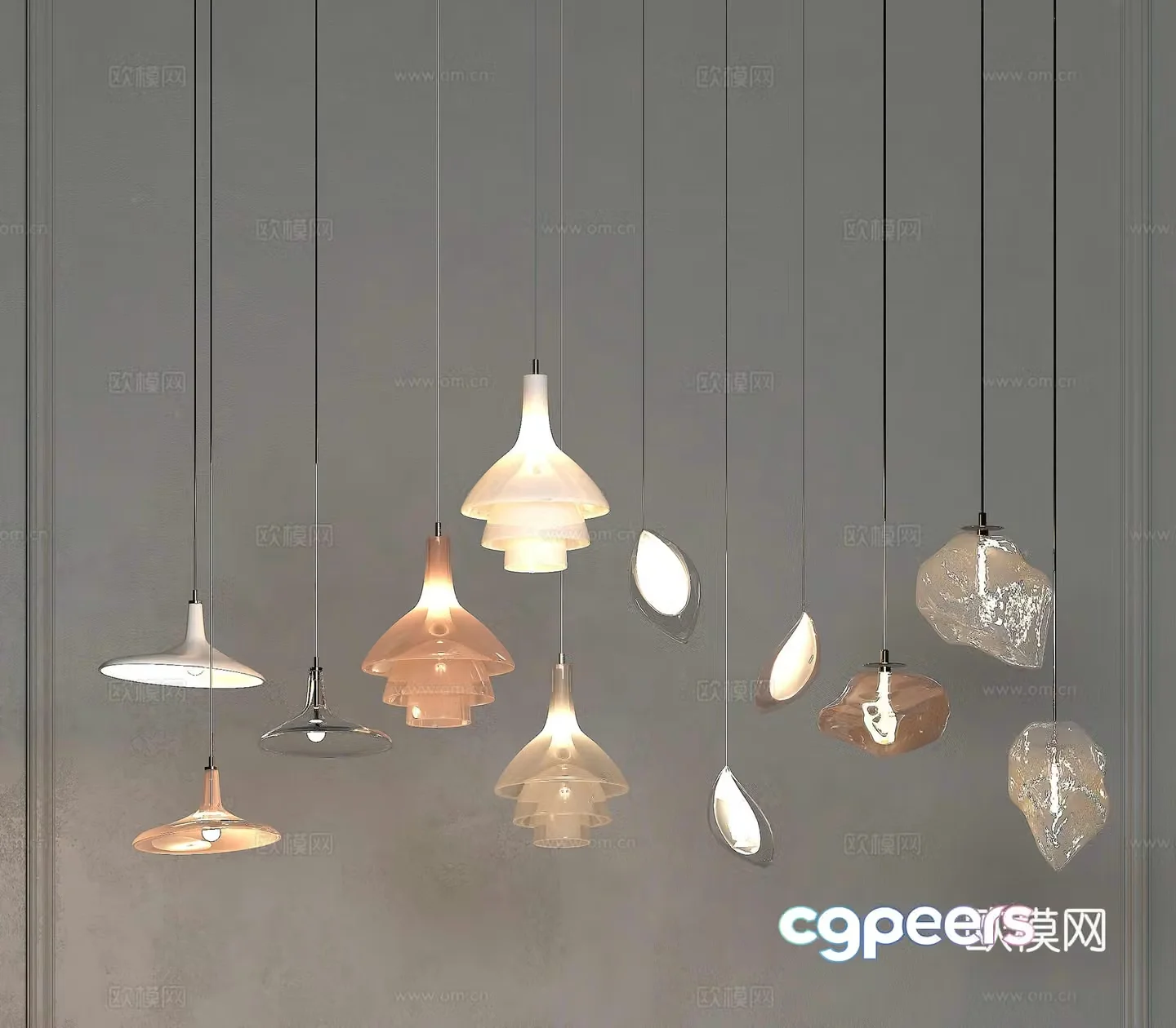 Lamps Chandelier Lighting Decorative Lights 3D Model