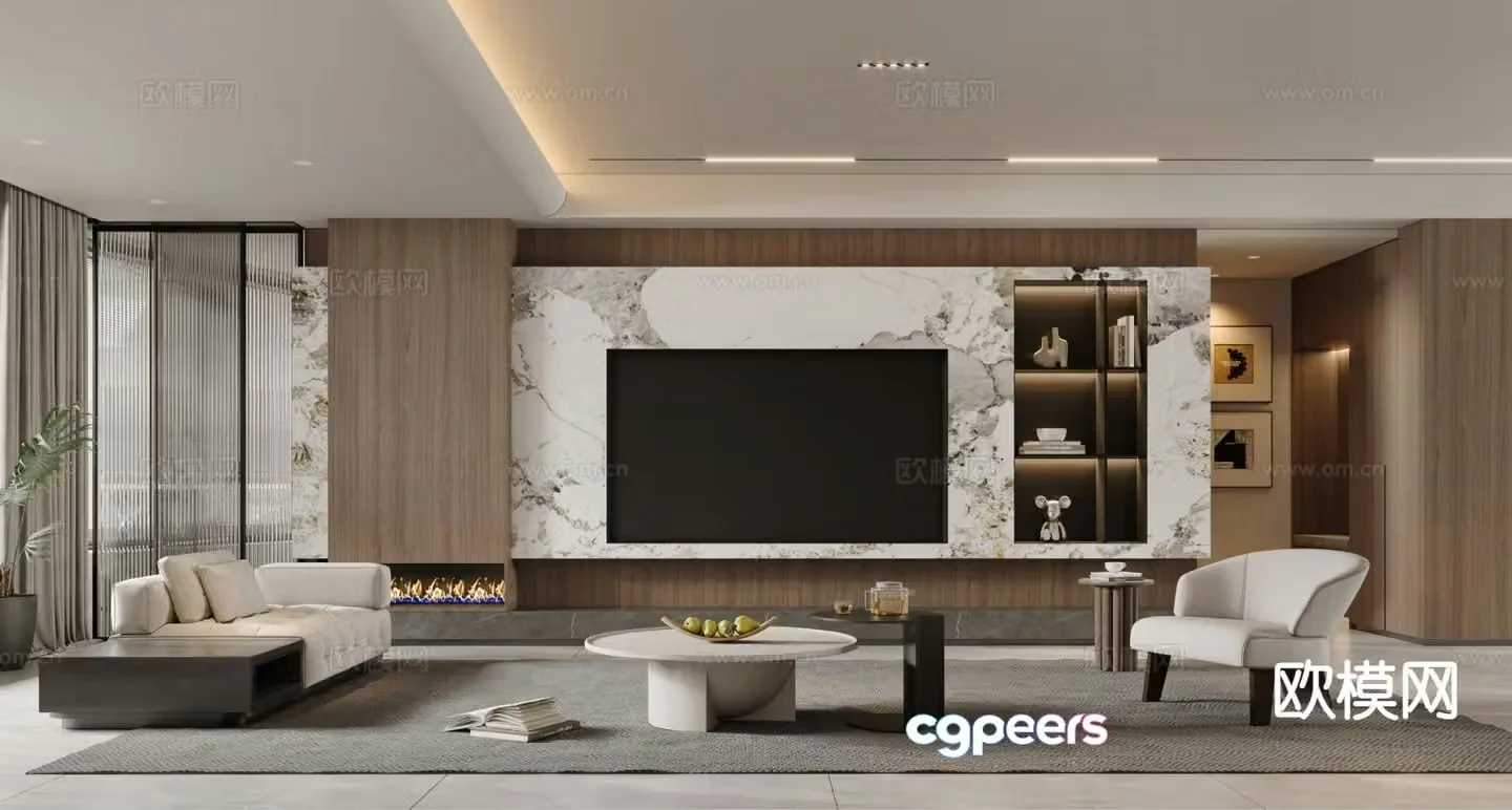 Italian living room 3d model