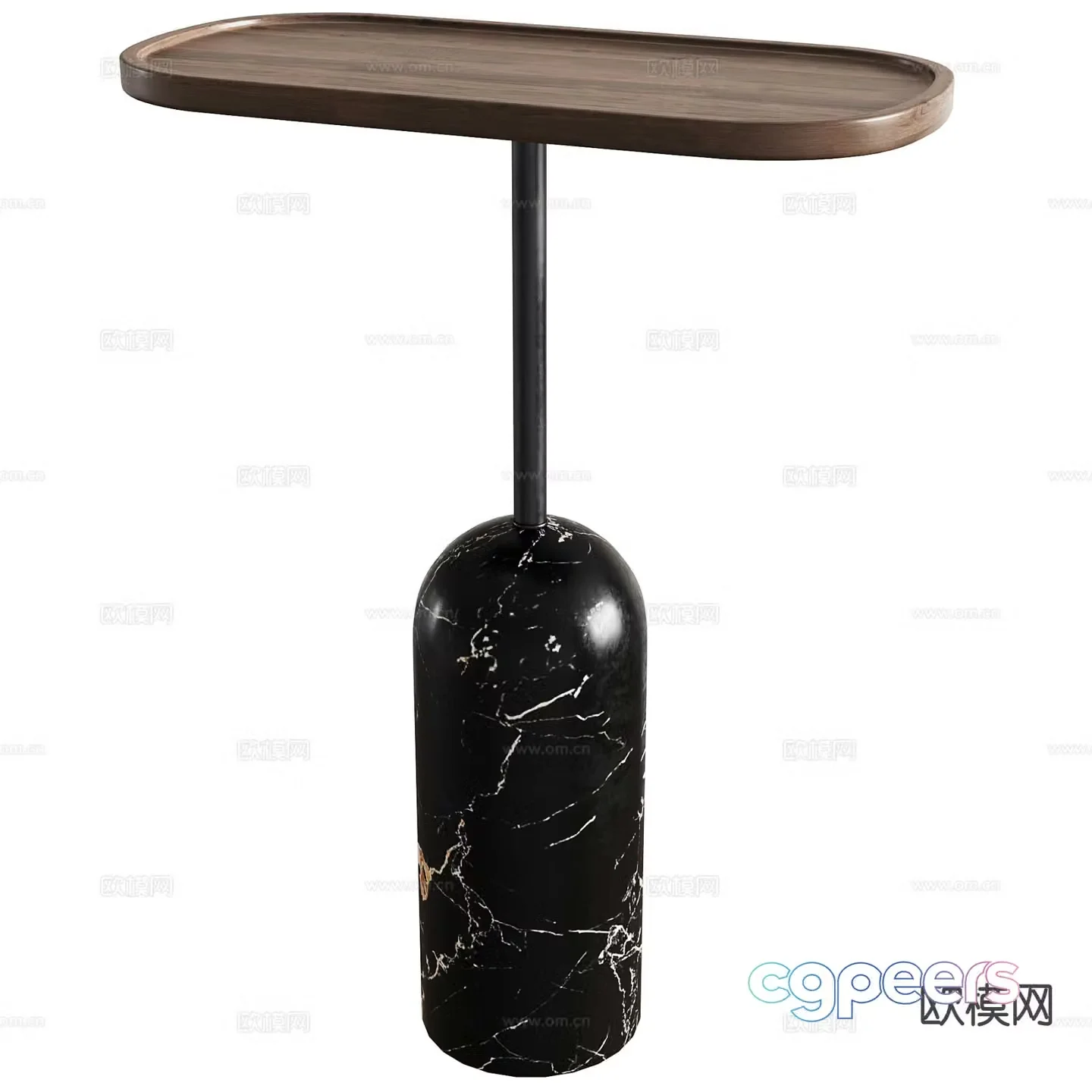 Modern corner table side table round table table table 3D model