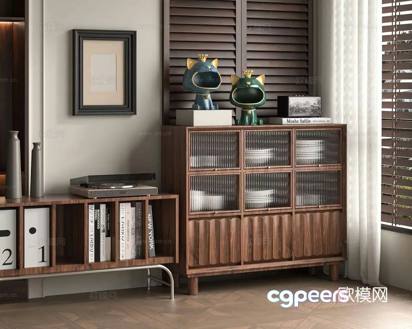 Middle-aged sideboard 3D model
