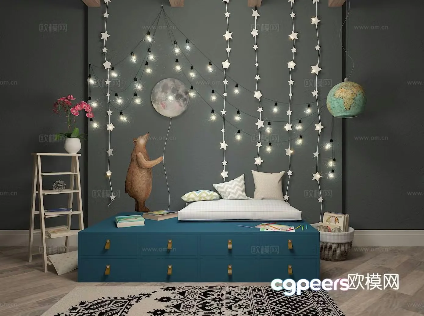 Modern children’s decoration ornaments 3d model