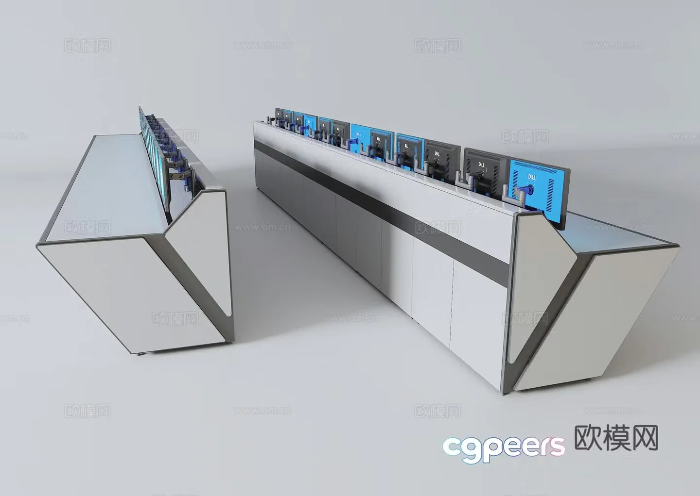 Scheduling console 3d model