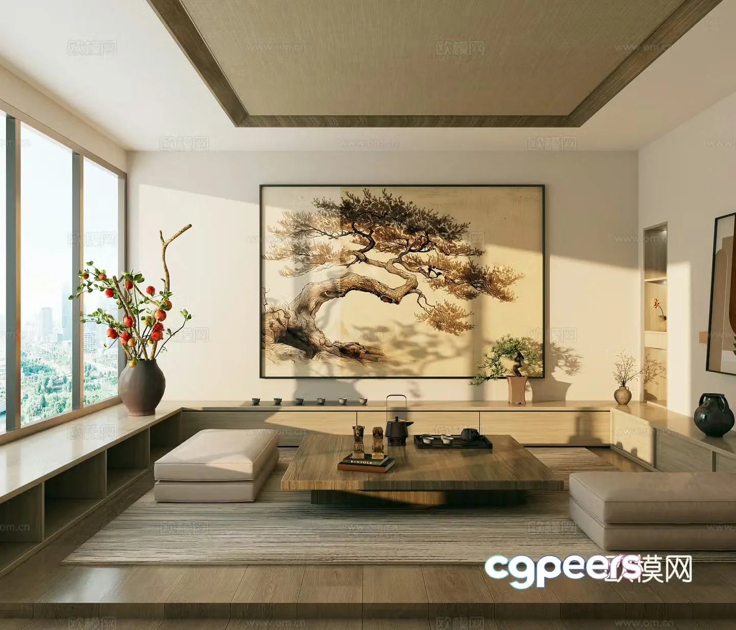 Tatami tea room 3d model